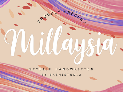 Millaysia brand identity branding font fontset graphic design handwritten illustration lettering script typography