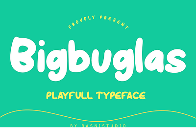 Bigbuglas Playful Typeface 3d animation brand identity branding design font fonts graphic design illustration logo motion graphics typography vector