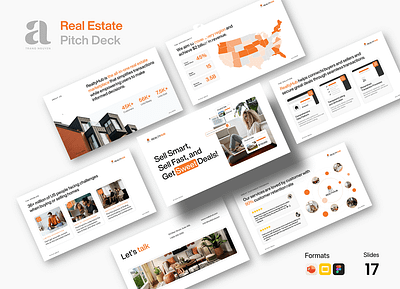 Real Estate Pitch Deck | Presentation Design branding design figma graphic design landingpage ui ux webapp website wordpress