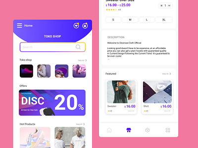 UI Mobile online shop app desainproduct design mobile onlineshop product shop toko ui uimobile uiux web