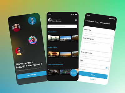 Time Capsule - Create Beautiful Memories graphic design motion graphics ui