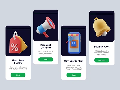 Discount 3D Icon 3d app discount ecommerce icon illustration megaphone sale screen shopping ui voucher