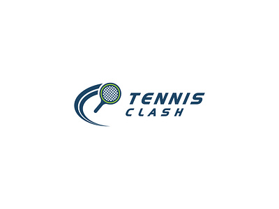 TENNIS CLASH - Logo Design Concept ball bat minton brand identity branding clean concept creative design designer portfolio elegant game logo logo designer modern simple sport technology tennis unique vector