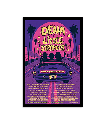 Denm & Little Stranger Tour 2024 Poster