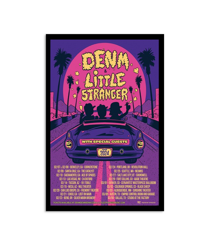 Denm & Little Stranger Tour 2024 Poster by Hoolatee on Dribbble