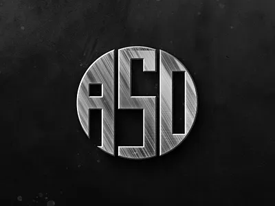 ASD SILVER LOGO 3d branding graphic design l logo