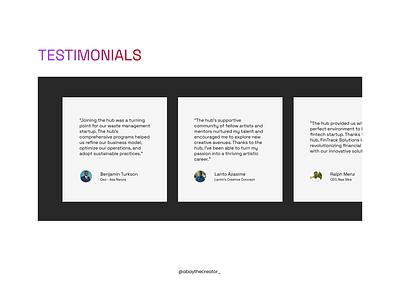 Testimonials design figma testimonial ui uiux ux web