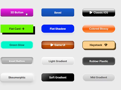 Buttons for Framer buttons design framer framer button framer website no code design retro buttons website website design