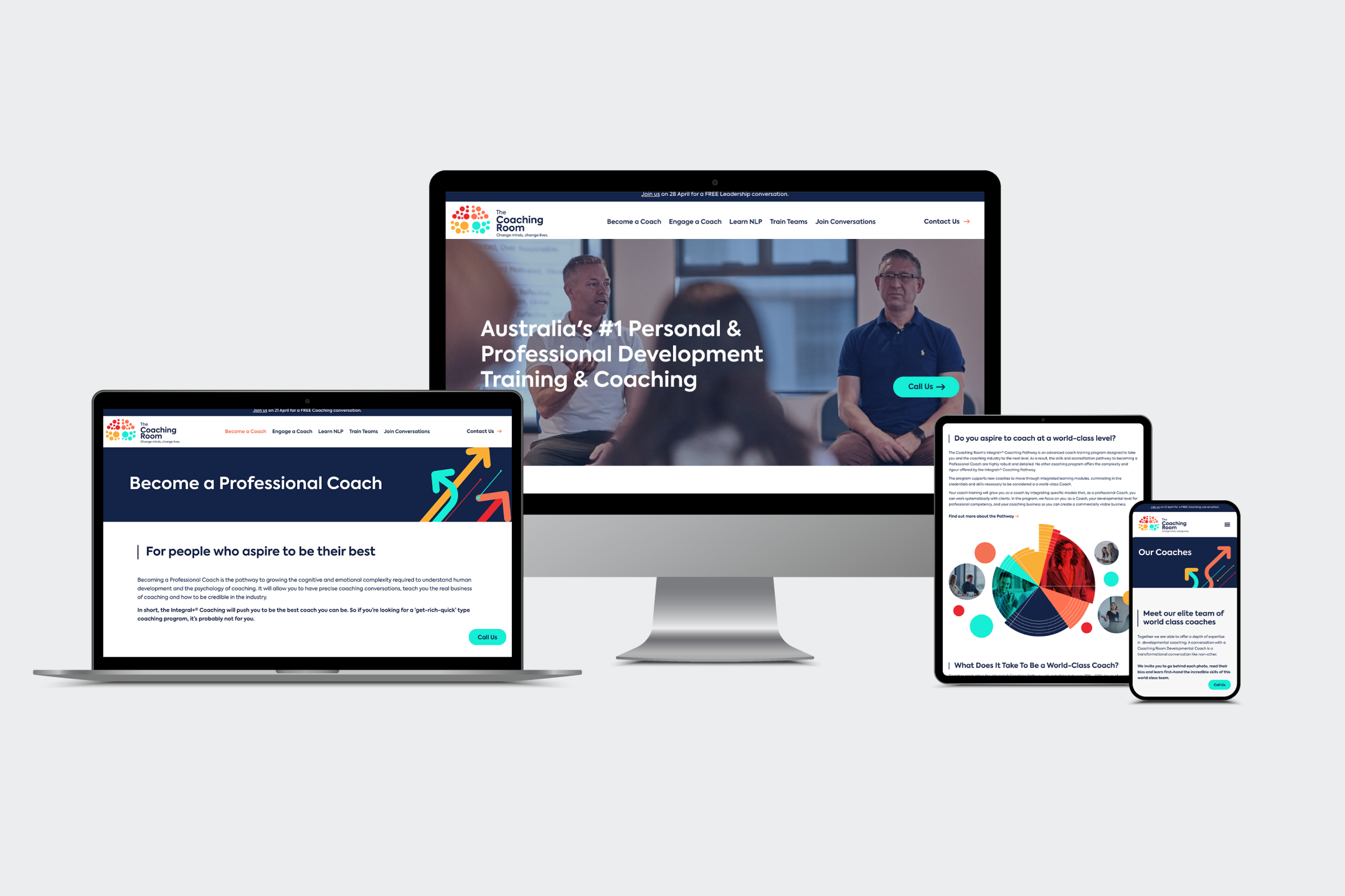 The Coaching Room social media design web design