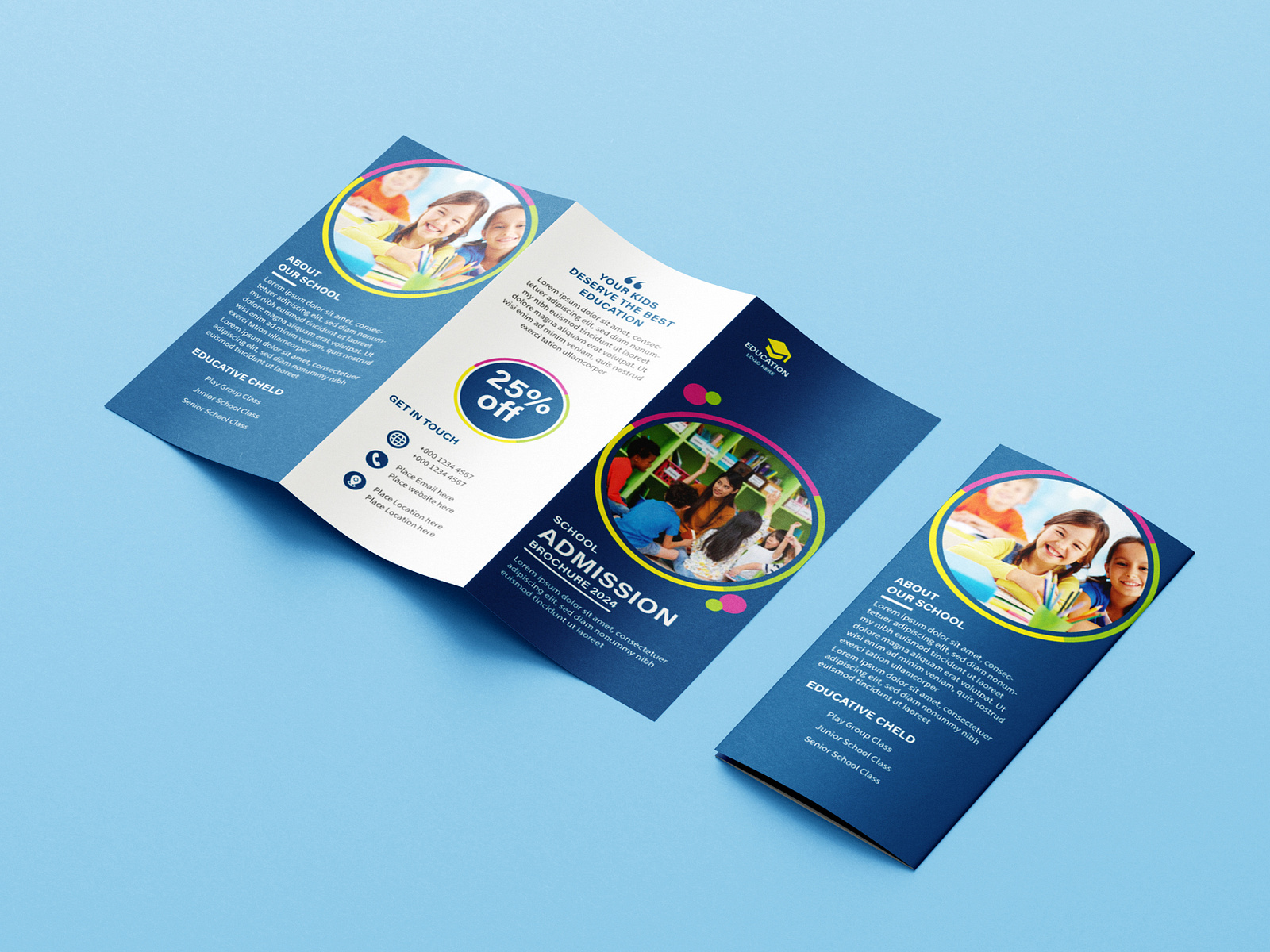 School Admission Tri-fold Brochure by Jenuk Akter on Dribbble