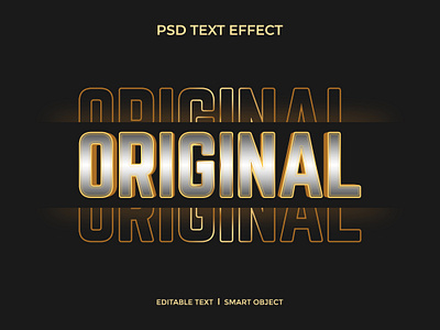 Original text effect 3d black black and gold elegant gold graphic design luxury original shine text effect text style