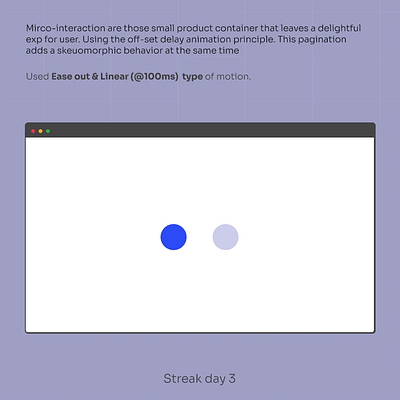 Pagination animation motion graphics ui