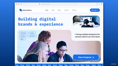 Landing Page Hero Design - Circoolers branding design graphic design landingpage typography ui