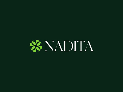 NADITA Logo Design branding company logo green logo icon logo identity leaf logo letter logo logo sale logotype nadita logo tree logo typography vector