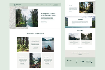 Evergreen - Website Template squarespace template web design web development wordpress