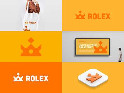 Rolex Brand brand branding business company concept crown design designer idea illustration king logo logos marketing minimal minimalist modern rolex startup watch