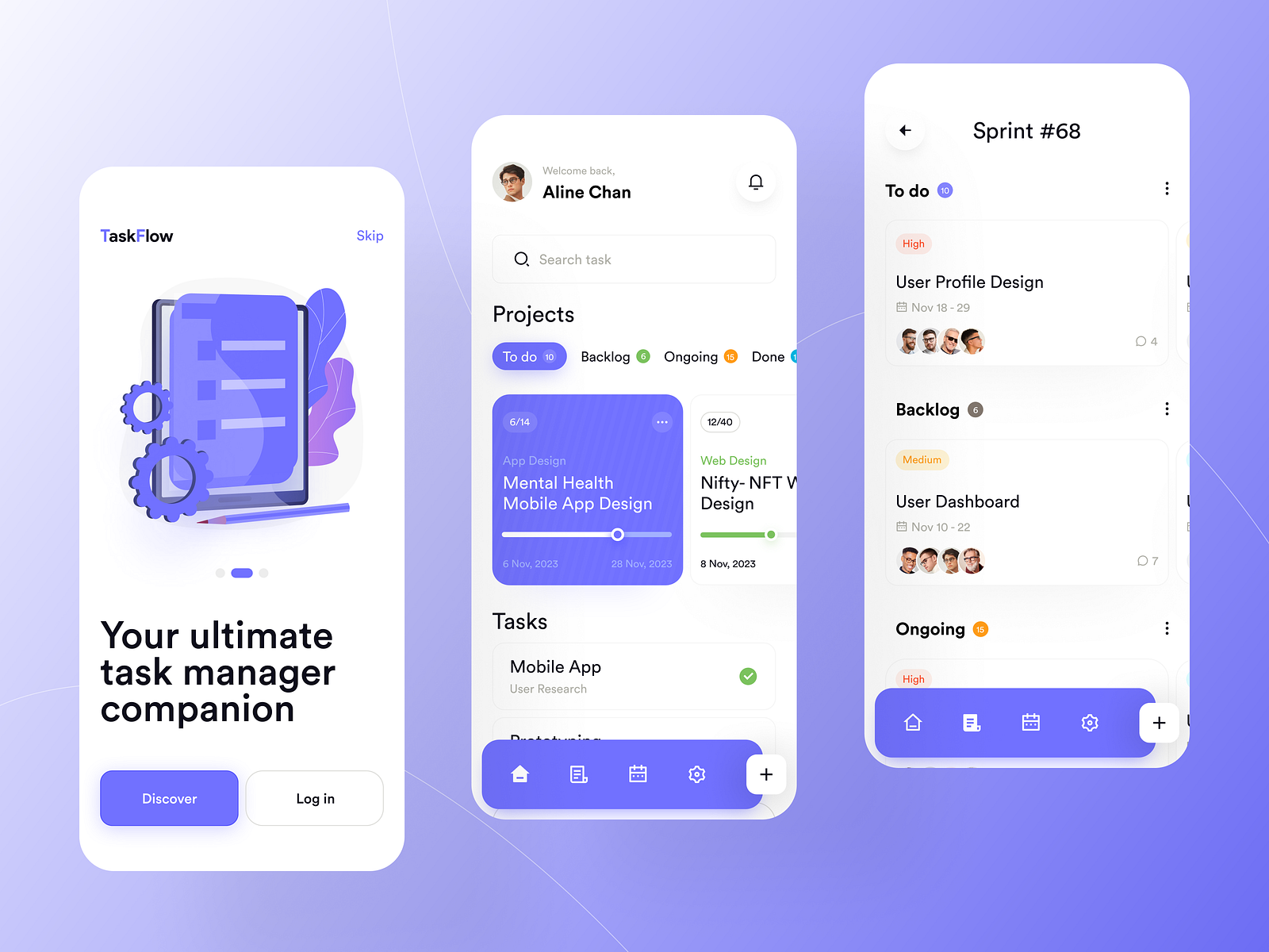 Task Manager Mobile App Design by Md Shahed Hossain on Dribbble