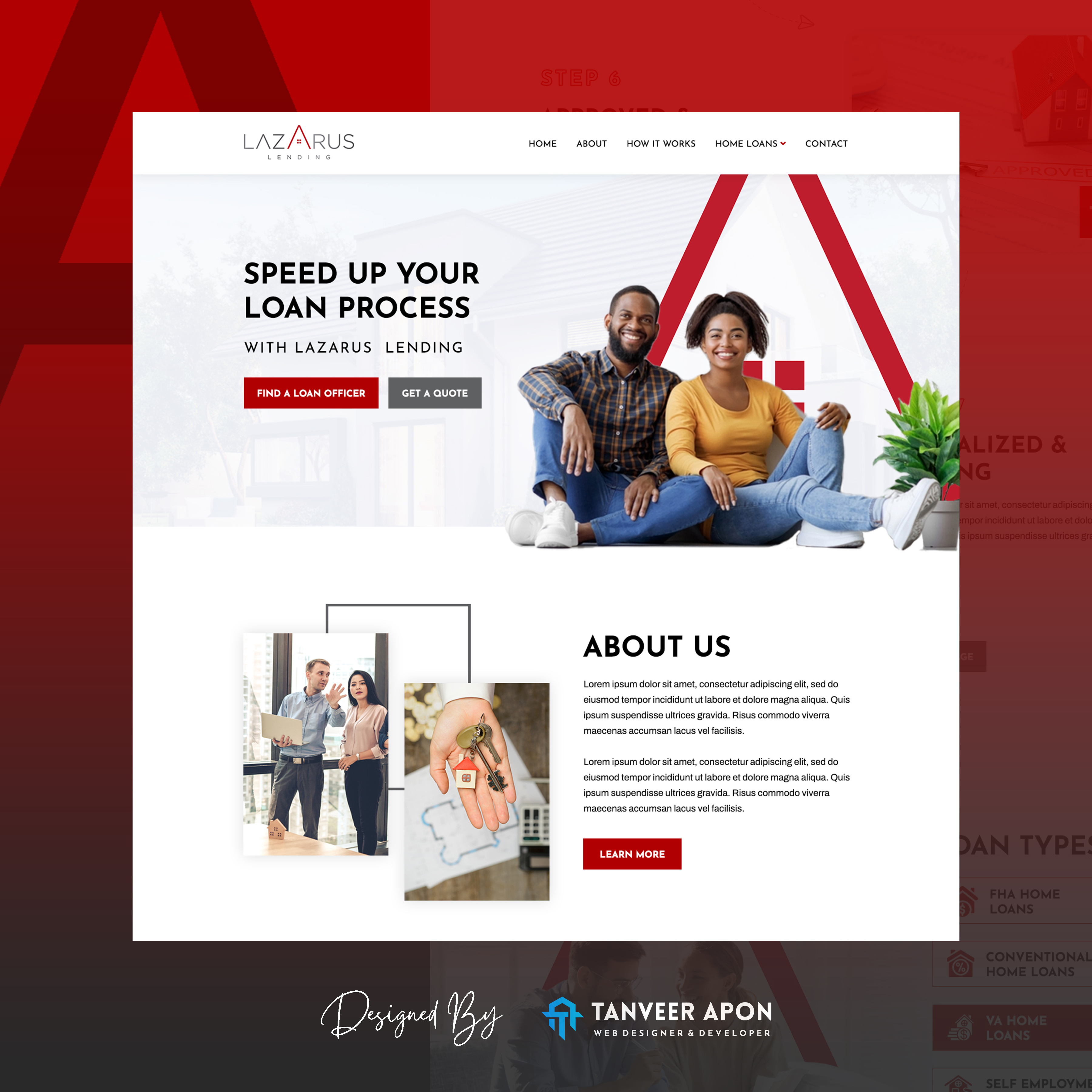 Real Estate & Mortgage Company - Website Design broker business design landing page design mortgage real estate theme design web design web page design wordpress