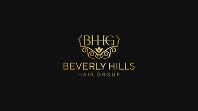 Beverly Hills Hair Group Logo Design beauty salon branding creative logo custom logo graphic design hair hair salon hair styles letter logo