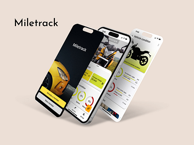 Miletrack bike car maintenance ui uidesigner uiux uiuxdesigner