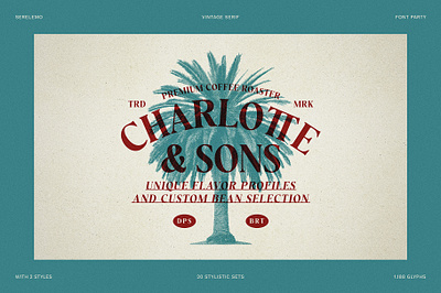 Charlotte & Sons Logo vintage font