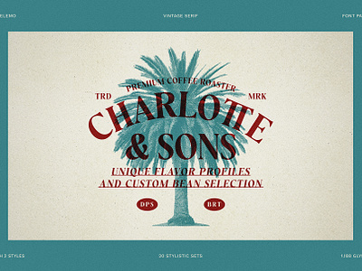 Charlotte & Sons Logo vintage font
