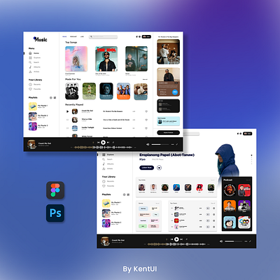 Music Player UI music music player ui music ui ui ui design