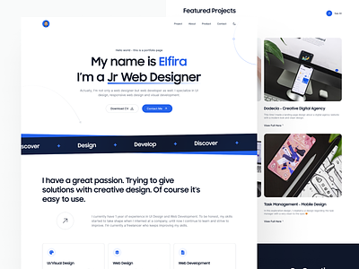 Elfira - Web Designer Portfolio landing page portfolio landing page portfolio ui portfolio portfolio concept portfolio design portfolio landing page portfolio ui portfolio ui design portfolio ui ux portfolio ux portfolio web portfolio web concept portfolio web design portfolio web designer portfolio website portfolio website concept portfolio website ui