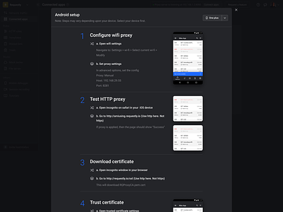 Connected apps page app branding browsers connect dashboard design desktop apps device flat install layout mobile apps product system typography ui ux web webpage website