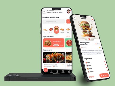 Food Delivery Mobile App UI Design 🍔🍕 android app design app design delivery app fast food food app food app ui kit food application food delivery food delivery app food order food ordering food ui kit ios design mobile app mobile app design product design restaurant restaurant app ui design user interface