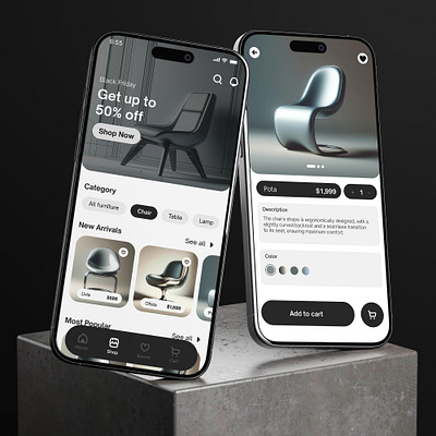 Luxury furniture, e-commerce app ecommerce mobileapp shoppingapp ui ux