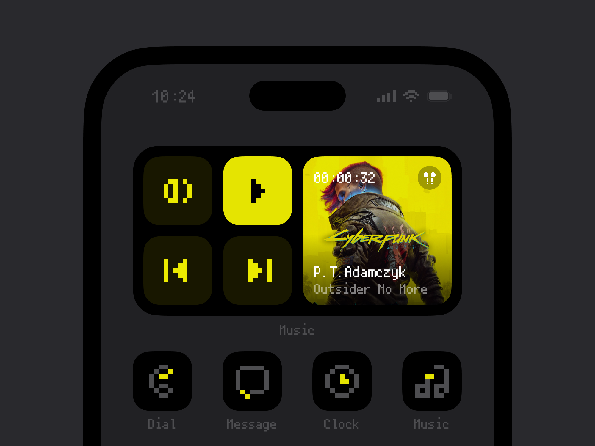 Example of Music Player Card
