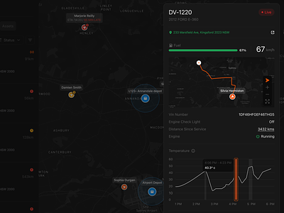 Dark Mode Tracking pt.4 app clean dark dark mode dark ui design details interface manage minimal modal overlay shipping sidebar tracking ui ui design ux ux design web