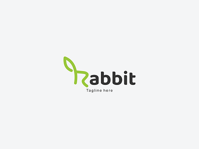 rabbit logo branding design graphic design illustration line art logo typography vector