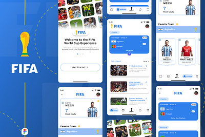 FIFA App Design app design fifa mockups ui ui design uiux