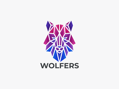 WOLFERS branding graphic design icon logo wolf coloring wolf design logo wolf logo wolfers logo