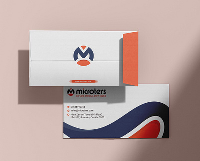 Small Size Envelope Design 2nd Version for Microters branding