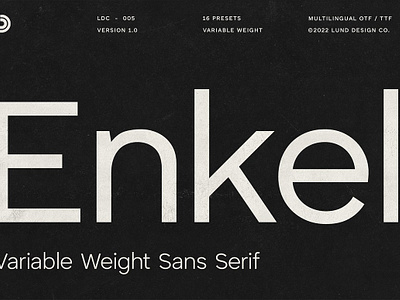 ENKEL Variable Sans Serif Font book branding classic clean contemporary digital display editorial elegant elevated functional futuristic geo grotesk geo grotesque grotesk grotesque magazine modern modern neo neo grotesk sans serif