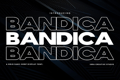 Bandica – A Bold Sans-serif Display Font bandica font