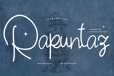 Rapuntaz – A Handwritten Signature Script Font monoline brush