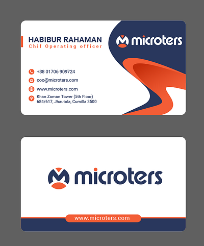 Business Card Design For Microters