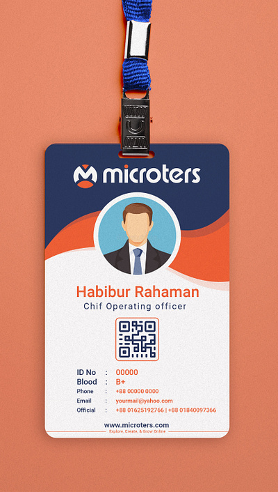 ID card font Design for Microters