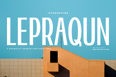 Lepraqun – A Minimalist Narrow Sans Serif Font lepraqun font