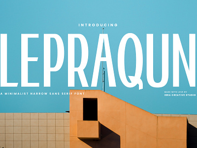 Lepraqun – A Minimalist Narrow Sans Serif Font lepraqun font