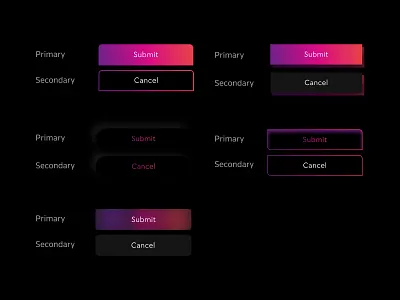 CTA's branding ctas design gradient graphic design primary and secondary buttons social media ui ux