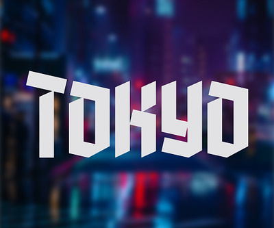 Tokyo design graphic handlettering illustrator lettering tokyo type typography vector