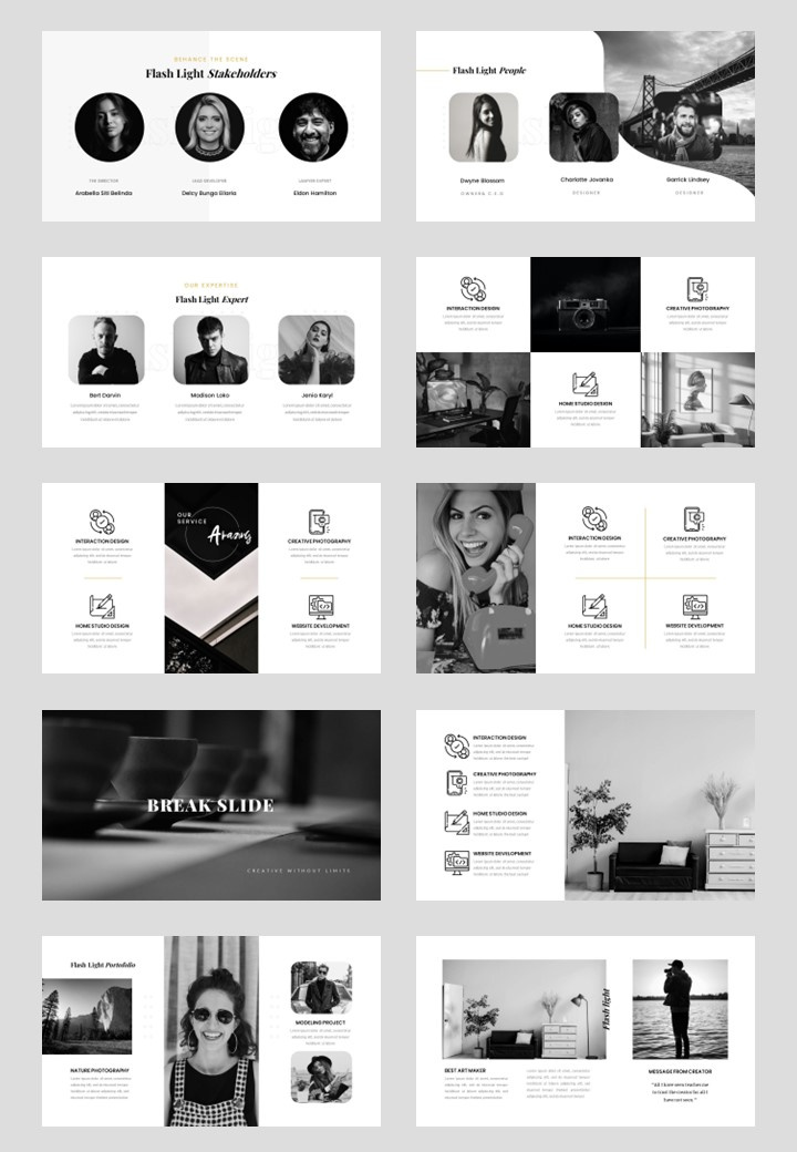 Flash Light – Creative Business PowerPoint Template by Tomcat_creative ...