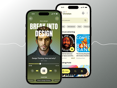Podcast App - UI design - Superdribbbs 🏀 Day #12 app appdesign design ios music podcast product sound ui ux