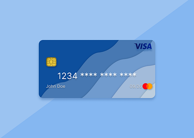 Credit Card UI Design creditcard design graphic design logo ui ux