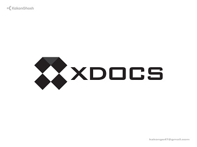 X + Docs LogoMark brand design brand identity branding design docs docs logo logo minimal modern logo tech x x icon x logo x mark